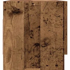 vidaXL Kledingkast 100x32,5x35 cm bewerkt hout oud houtkleurig