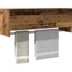 vidaXL Kledingkast 100x32,5x35 cm bewerkt hout oud houtkleurig