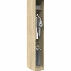 vidaXL Kledingkast 30x50x200 cm bewerkt hout sonoma eikenkleurig