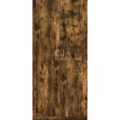 vidaXL Kledingkast 90x52x200 cm bewerkt hout gerookt eikenkleurig