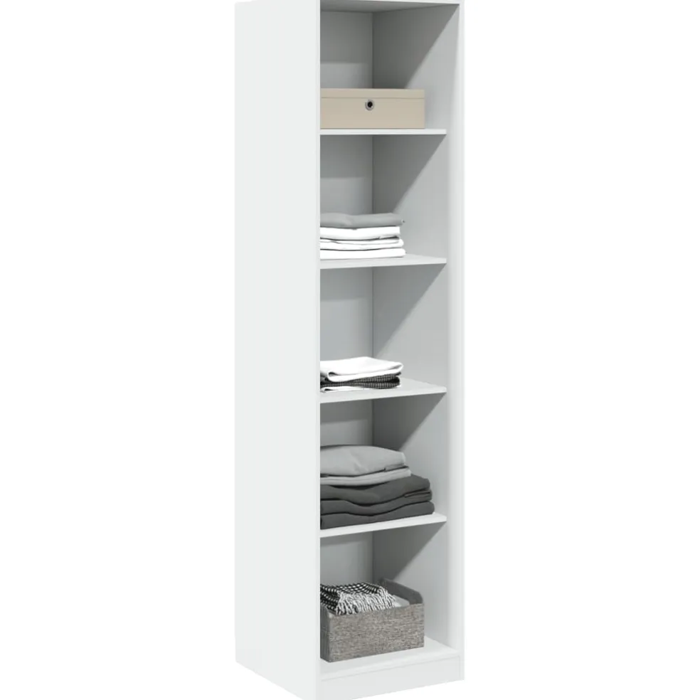 vidaXL Kledingkast 50x50x200 cm bewerkt hout wit