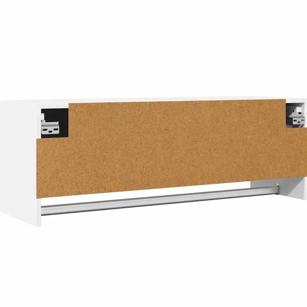 vidaXL Kledingkast 100x32,5x35 cm bewerkt hout wit