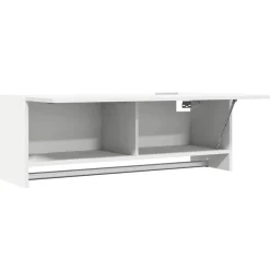 vidaXL Kledingkast 100x32,5x35 cm bewerkt hout wit