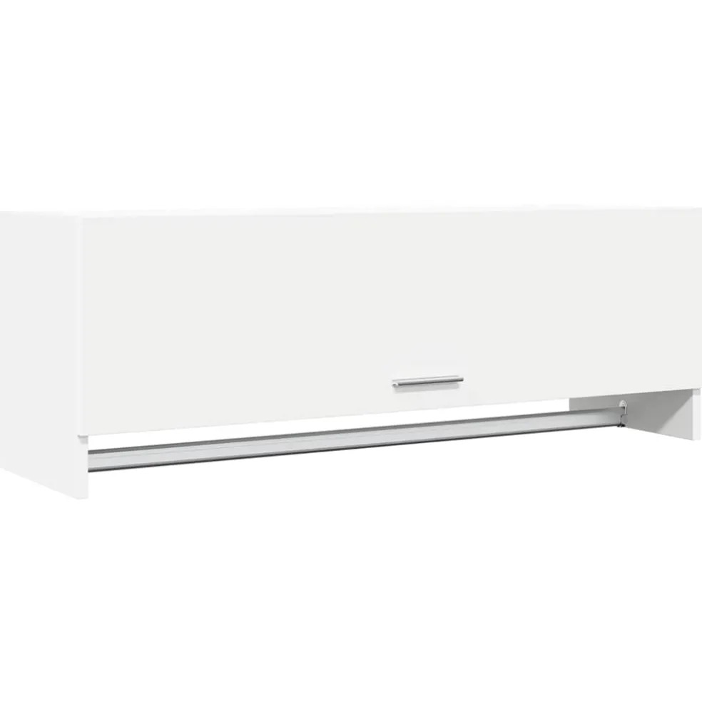 vidaXL Kledingkast 100x32,5x35 cm bewerkt hout wit