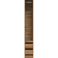 vidaXL Kledingkast 30x50x200 cm bewerkt hout artisanaal eikenkleur