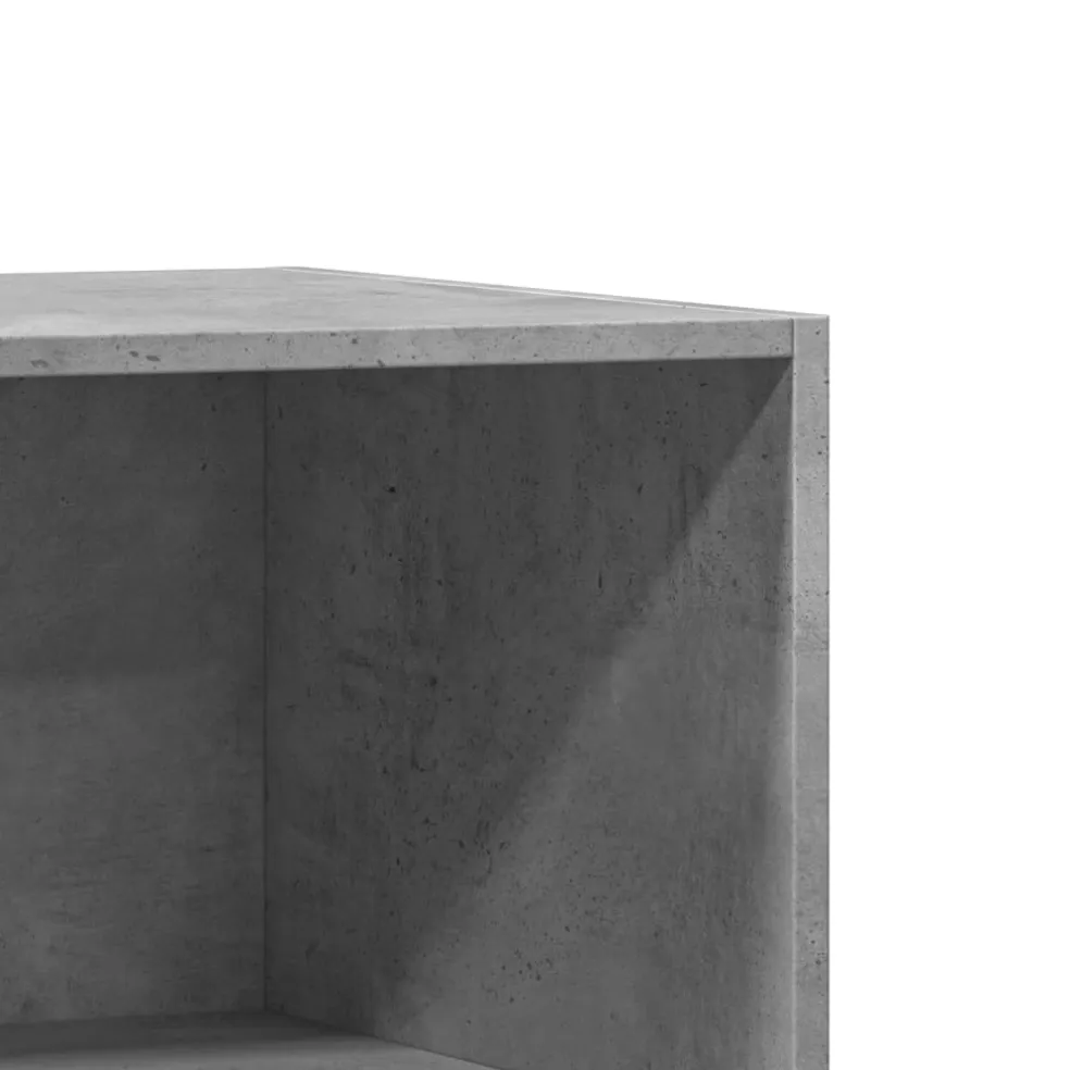 vidaXL Kledingkast 77x48x102 cm bewerkt hout betongrijs