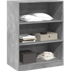 vidaXL Kledingkast 77x48x102 cm bewerkt hout betongrijs