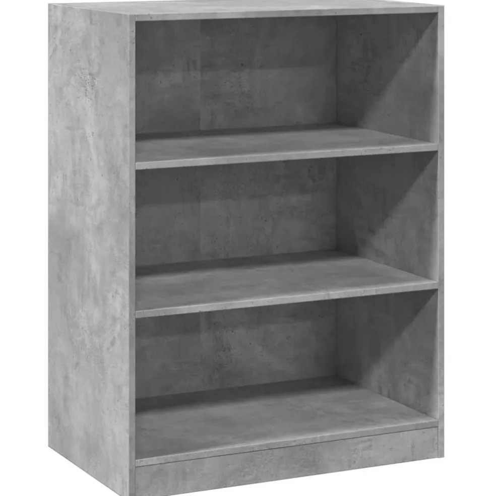 vidaXL Kledingkast 77x48x102 cm bewerkt hout betongrijs