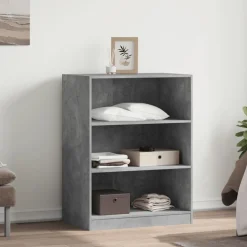 vidaXL Kledingkast 77x48x102 cm bewerkt hout betongrijs