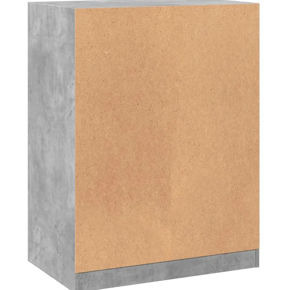 vidaXL Kledingkast 77x48x102 cm bewerkt hout betongrijs
