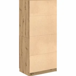 vidaXL Kledingkast 80x52x180 cm bewerkt hout artisanaal eikenkleurig