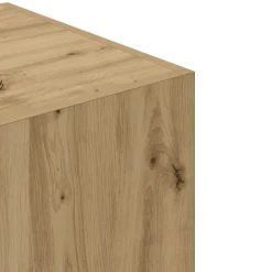 vidaXL Kledingkast 80x52x180 cm bewerkt hout artisanaal eikenkleurig