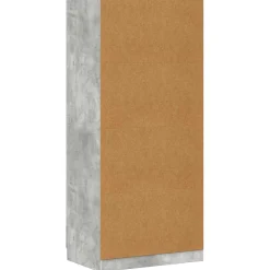 vidaXL Kledingkast 80x52x180 cm bewerkt hout betongrijs