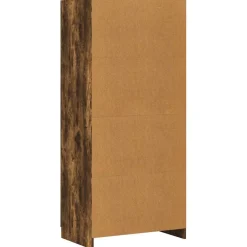 vidaXL Kledingkast 80x52x180 cm bewerkt hout gerookt eikenkleurig