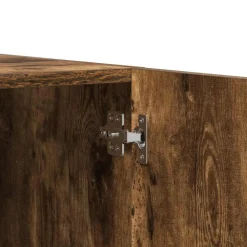 vidaXL Kledingkast 80x52x180 cm bewerkt hout gerookt eikenkleurig