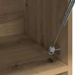 vidaXL Kledingkast 100x32,5x35 cm bewerkt hout artisanaal eikenkleurig