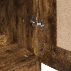 vidaXL Kledingkast 82,5x51,5x180 cm bewerkt hout gerookt eikenkleurig