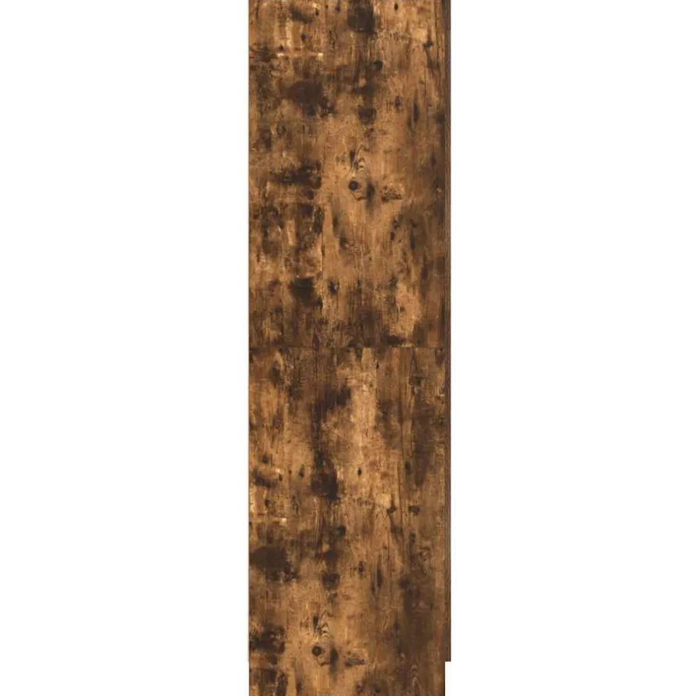 vidaXL Kledingkast 82,5x51,5x180 cm bewerkt hout gerookt eikenkleurig