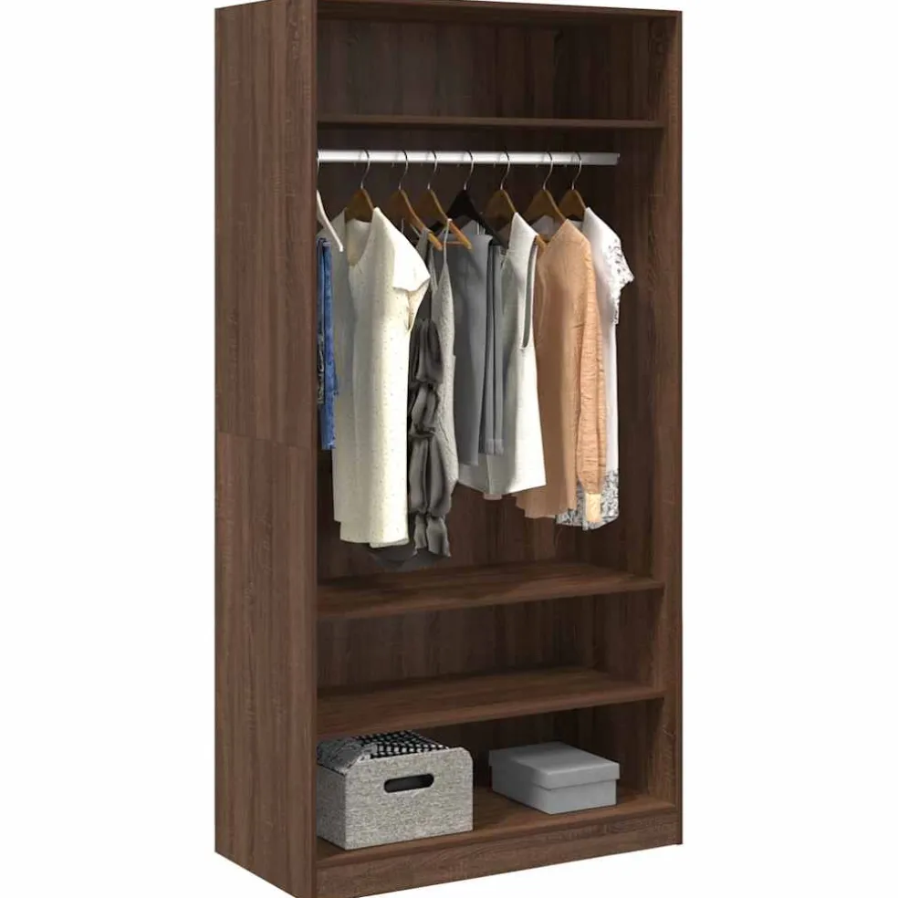 vidaXL Kledingkast 30x50x200 cm bewerkt hout oud hout