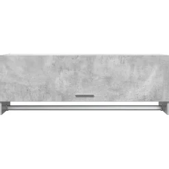 vidaXL Kledingkast 100x32,5x35 cm bewerkt hout betongrijs