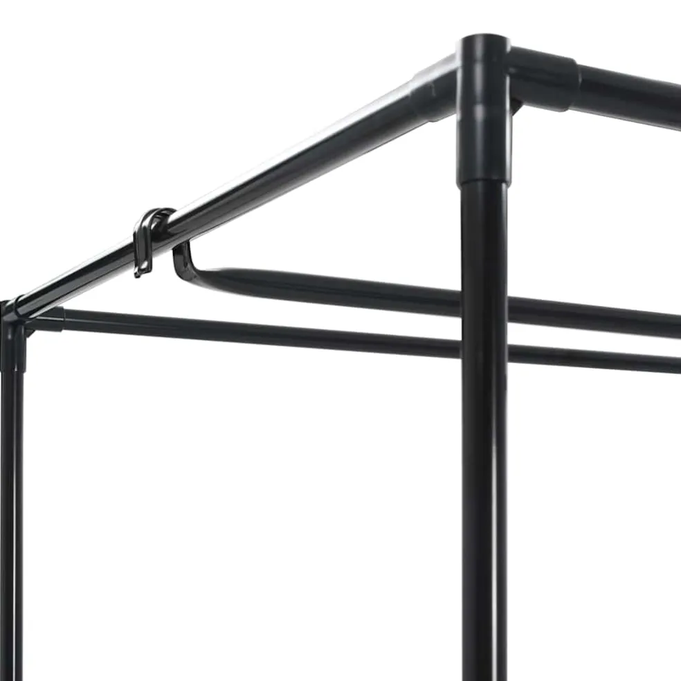 vidaXL Kledingkast 75x50x160 cm grijs