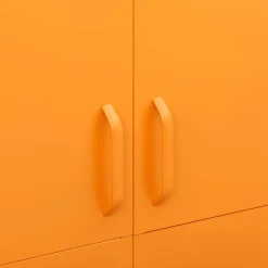vidaXL Kledingkast 90x50x180 cm staal mosterdgeel
