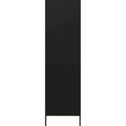 vidaXL Kledingkast 90x50x180 cm staal zwart