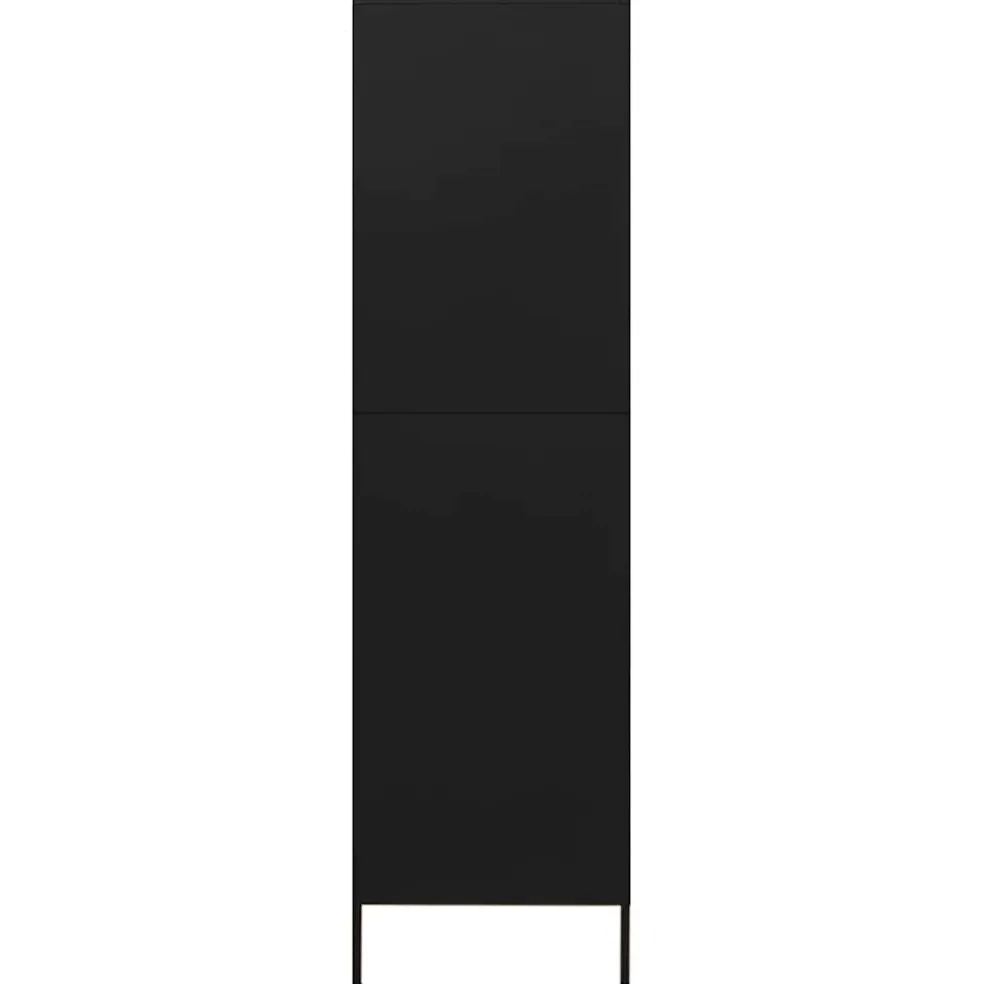 vidaXL Kledingkast 90x50x180 cm staal zwart