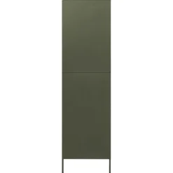 vidaXL Kledingkast 90x50x180 cm staal olijfgroen