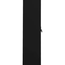 vidaXL Kledingkast 80x50x180 cm staal zwart