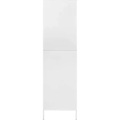 vidaXL Kledingkast 90x50x180 cm staal wit