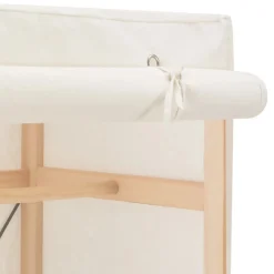vidaXL Kledingkast 79x40x170 cm stof wit