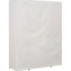 vidaXL Kledingkast 135x40x170 cm stof wit