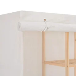 vidaXL Kledingkast 173x40x170 cm stof wit