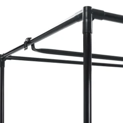 vidaXL Kledingkast 75x50x160 cm zwart