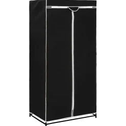 vidaXL Kledingkast 75x50x160 cm zwart