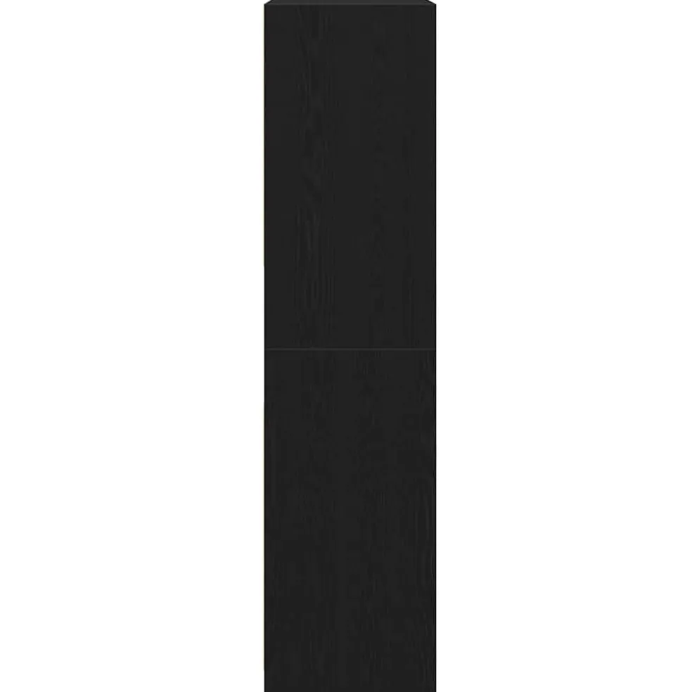 vidaXL Kledingkast Zwart Eiken 100 x 50 x 200 cm Bewerkt hout