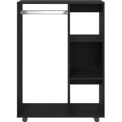 vidaXL Kledingkast Zwart Eiken 80x40x110 cm Bewerkt Hout