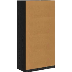 vidaXL Kledingkast Zwart eiken 100 x 50 x 200 cm Bewerkt hout