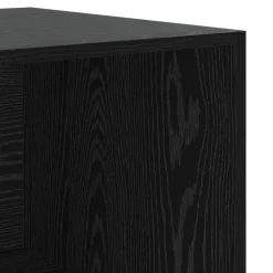 vidaXL Kledingkast Zwart eiken 100 x 50 x 200 cm Bewerkt hout