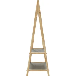 vidaXL Kledingrek met schappen 96x45,5x150,5 cm bamboe