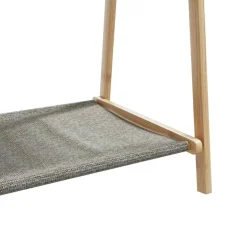 vidaXL Kledingrek met schappen 96x45,5x150,5 cm bamboe