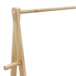vidaXL Kledingrek met schappen 96x45,5x150,5 cm bamboe