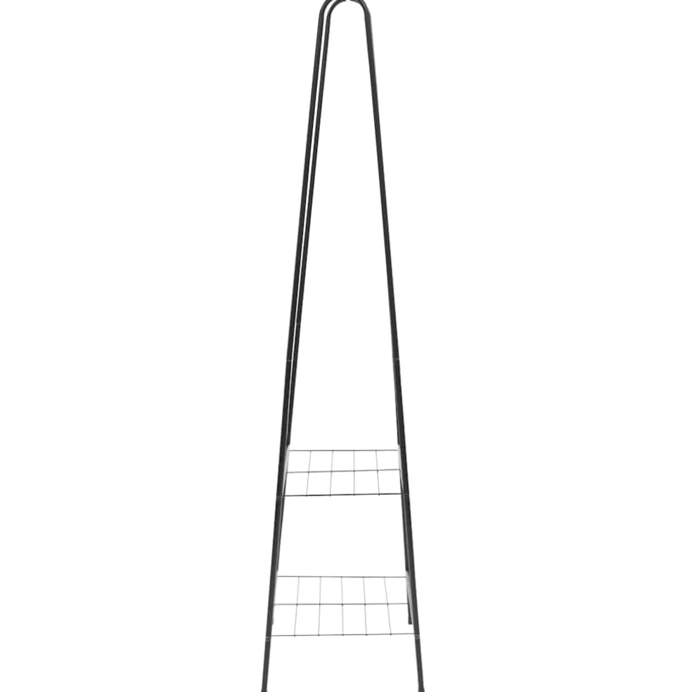 vidaXL Kledingrek 59x35x150 cm zwart
