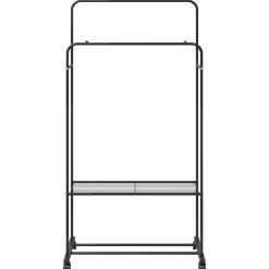 vidaXL Kledingrek Zwart 80 x 53 x 156 cm