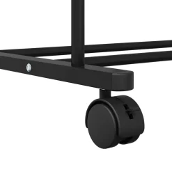 vidaXL Kledingrek Zwart 80 x 53 x 156 cm