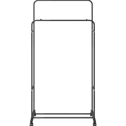 vidaXL Kledingrek Zwart 80 x 53 x 156 cm
