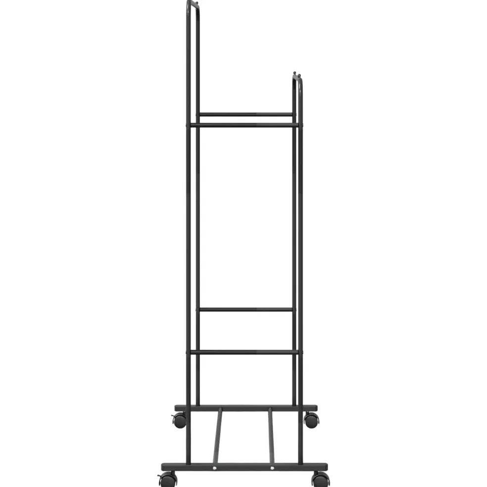vidaXL Kledingrek Zwart 80 x 53 x 156 cm
