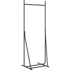 vidaXL Kledingrek Zwart 62 x 48 x 158 cm Staal