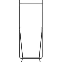 vidaXL Kledingrek Zwart 62 x 48 x 158 cm Staal